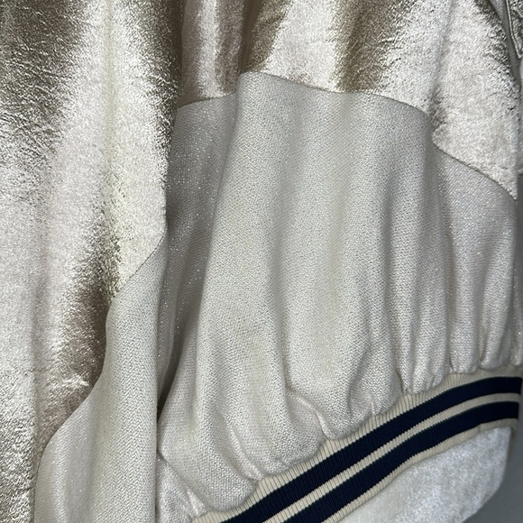 Free People Starshine Quarter Zip Jacket in Ivory Combo XS - Picture 7 of 15